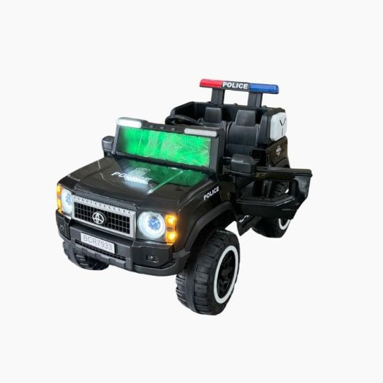 صورة سيارة شرطة كهربائية للأطفال بتصميم عصري